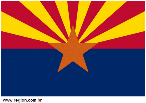Bandeira do Estado Americano Arizona