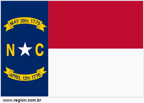 Bandeira do Estado da Carolina do Norte 