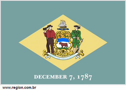 Bandeira do Estado Americano Delaware