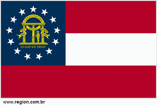 Bandeira do Estado Americano Geórgia