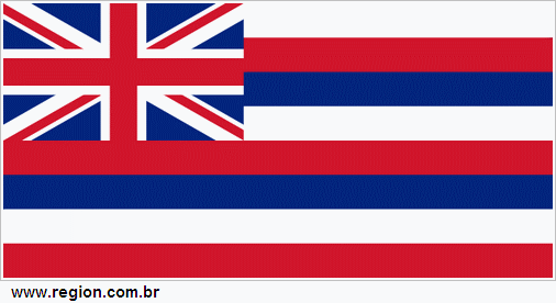 Bandeira do Estado Americano Havaí