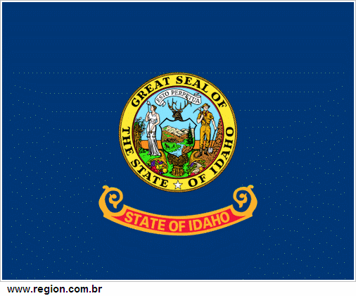Bandeira do Estado Americano Idaho