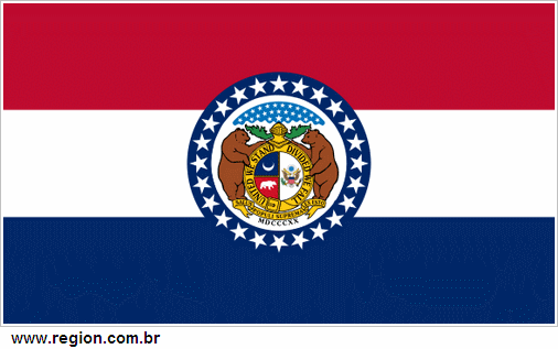 Bandeira do Estado Americano Missúri