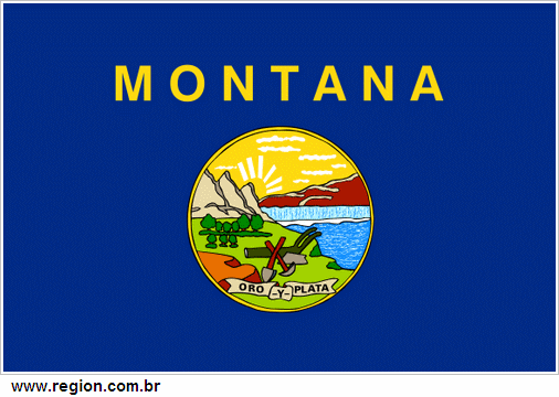 Bandeira do Estado Americano Montana