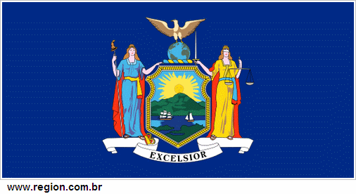 Bandeira do Estado Americano Nova Iorque