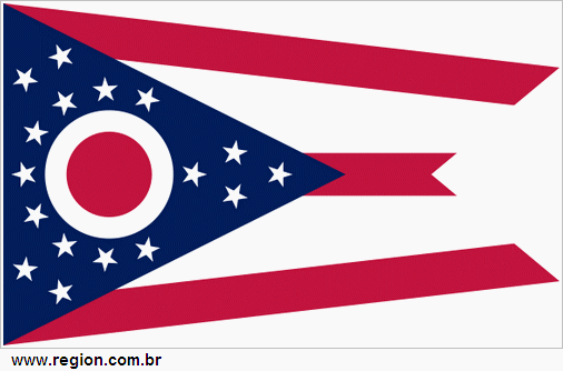 Bandeira do Estado Americano Ohio