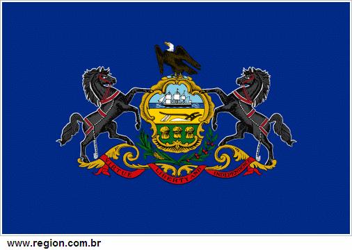 Bandeira do Estado Americano Pensilvânia