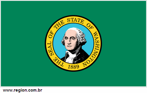 Bandeira do Estado Americano Washington