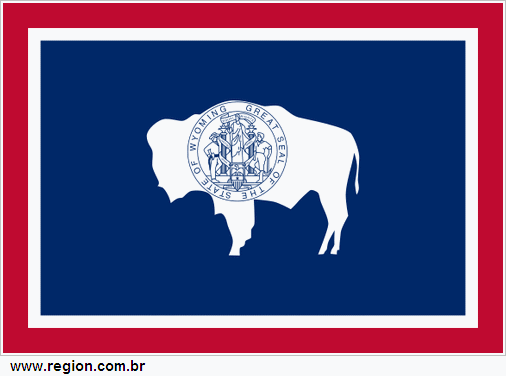 Bandeira do Estado Americano Wyoming