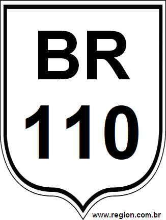 Placa da BR 110