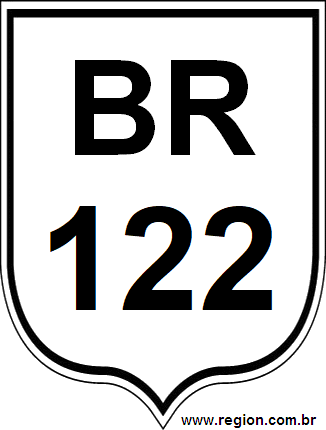 Placa da BR 122