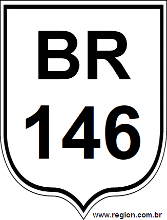 Placa da BR 146
