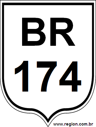Placa da BR 174