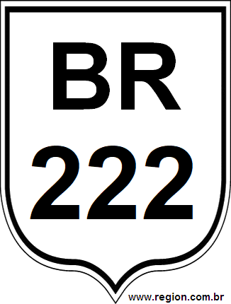 Placa da BR 222