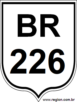 Placa da BR 226