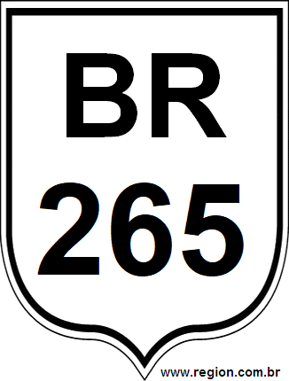 Placa da BR 265