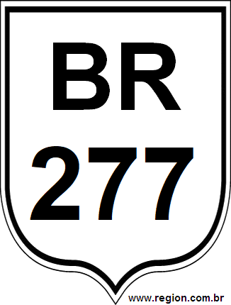 Placa da BR 277