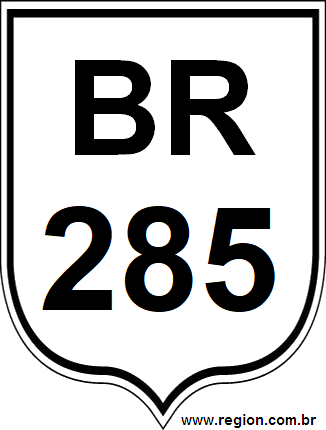 Placa da BR 285