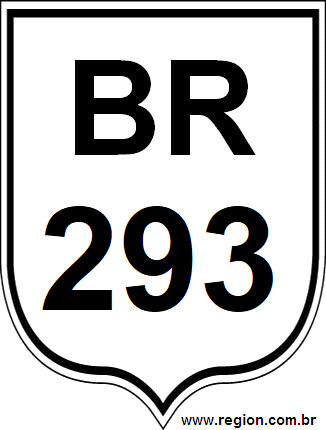 Placa da BR 293