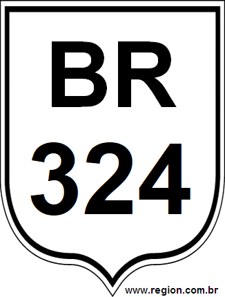 Placa da BR 324