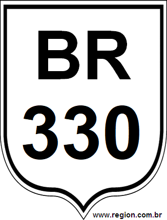 Placa da BR 330