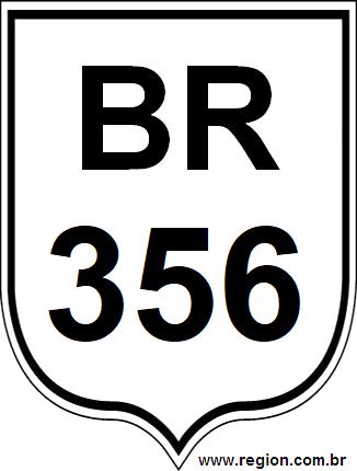Placa da BR 356