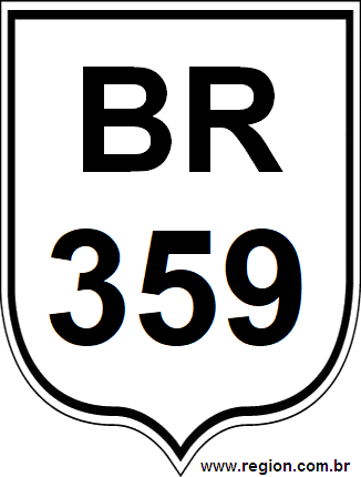 Placa da BR 359
