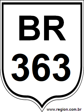 Placa da BR 363