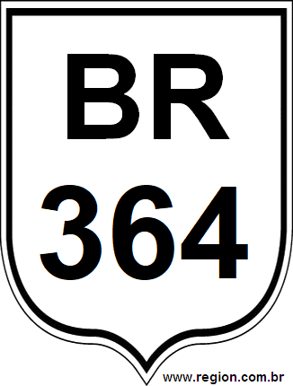 Placa da BR 364