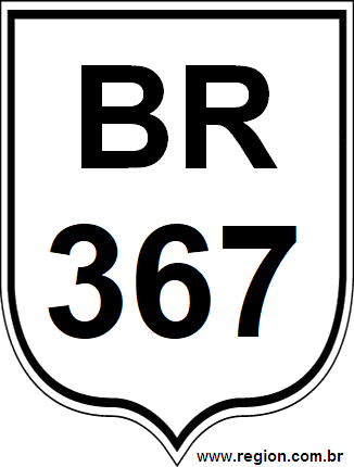 Placa da BR 367