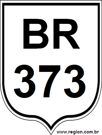 Placa da BR 373