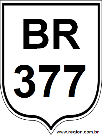 Placa da BR 377