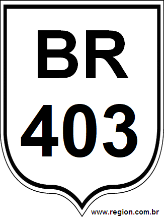 Placa da BR 403