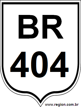 Placa da BR 404