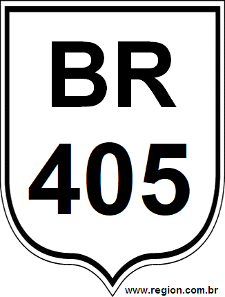 Placa da BR 405