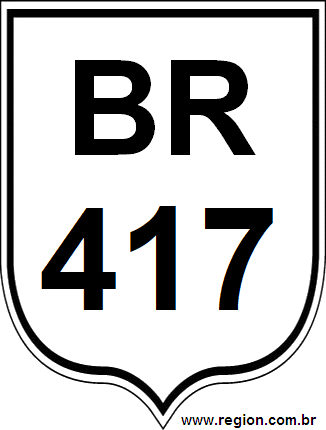 Placa da BR 417