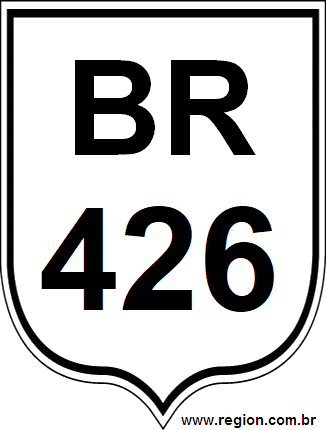 Placa da BR 426