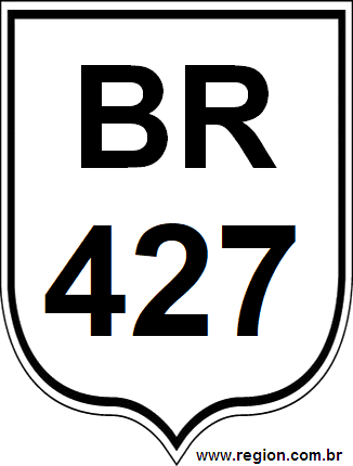 Placa da BR 427