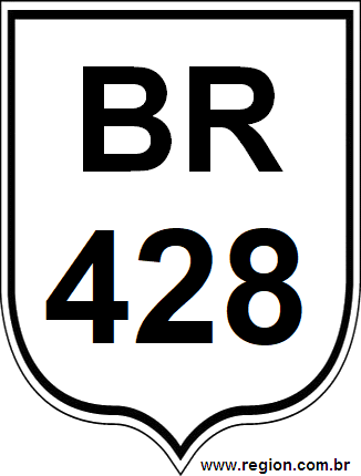 Placa da BR 428
