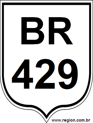 Placa da BR 429