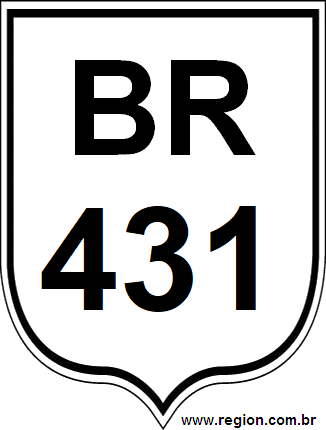 Placa da BR 431