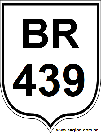 Placa da BR 439