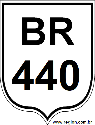 Placa da BR 440