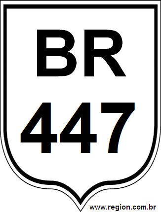 Placa da BR 447