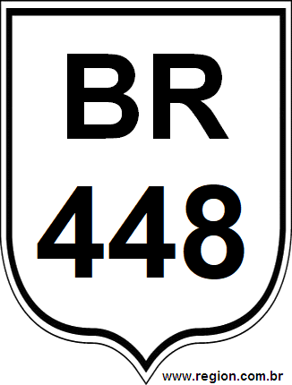 Placa da BR 448