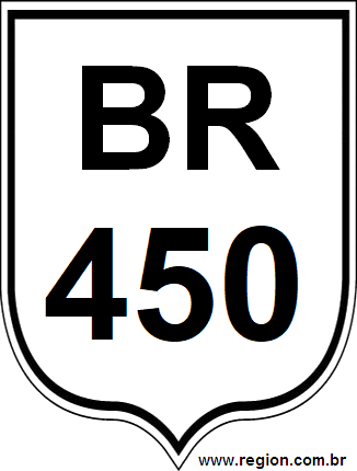 Placa da BR 450