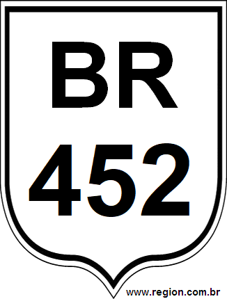 Placa da BR 452