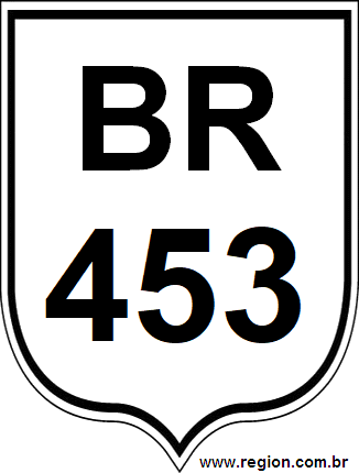 Placa da BR 453