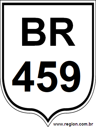 Placa da BR 459