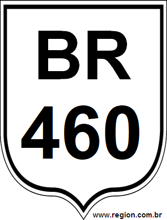 Placa da BR 460